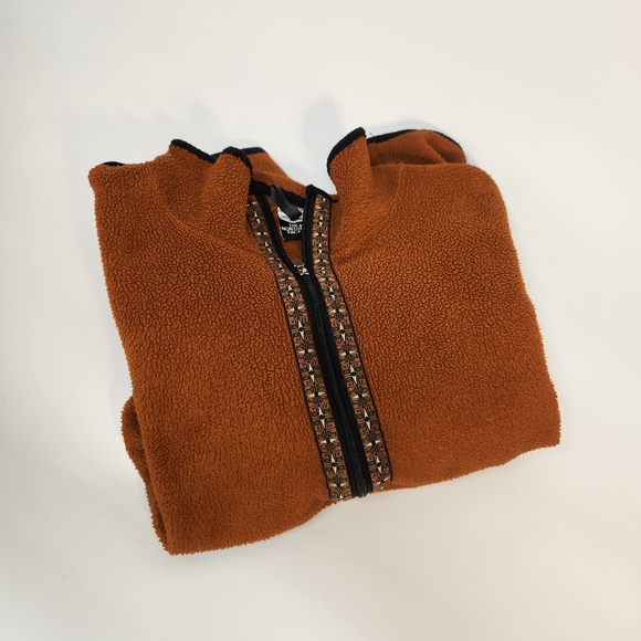 The North Face Other - Vintage North Face Quarter Zip Fleece Orange Oversized